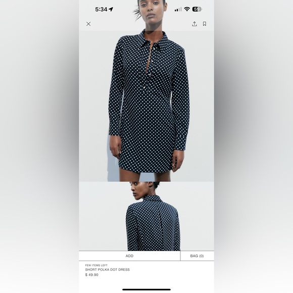 NWT ZARA DRESS - Picture 3 of 5